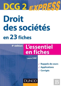 Bertrand.pt - Dcg 2 ; Droit Des Sociétés En 23 Fiches (4e Édition)