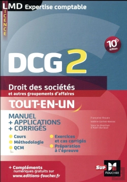 Bertrand.pt - Dcg 2 - Droit Des Societes Et Autres Groupements D'Affaires - Manuel Et Applications - 10e Edition