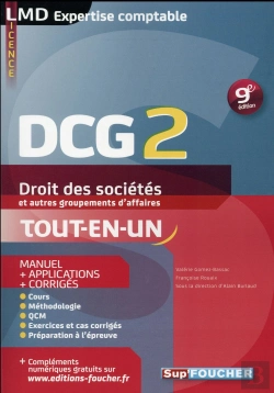 Bertrand.pt - Dcg 2 - Droit Des Societes Et Autres Groupements D'Affaires - Manuel Et Applications - 9e Edition