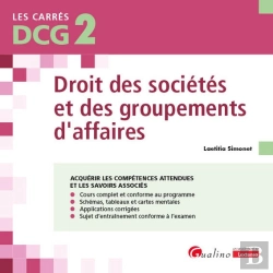 Bertrand.pt - Dcg 2 - Droit Des Societes Et Des Groupements D'Affaires - Cours Et Applications Corrigees