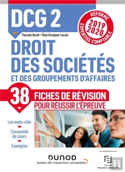 Bertrand.pt - Dcg 2 Droit Des Sociétés Et Des Groupements D'Affaires ; Dcg 2 Droit Des Sociétés Et Des Groupements