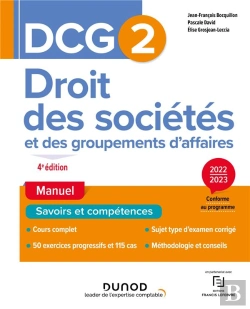 Bertrand.pt - Dcg 2 : Droit Des Sociétés Et Des Groupements D'Affaires ; Manuel (Édition 2022/2023)