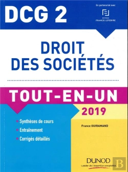 Bertrand.pt - Dcg 2 ; Droit Des Sociétés Tout-En-Un (Édition 2019)