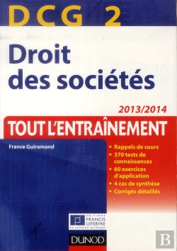 Bertrand.pt - Dcg 2 ; Droit Des Sociétés ; Tout L'Entraînement (6e Édition)