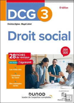 Bertrand.pt - Dcg 3 - Droit Social - Fiches 2024-2025