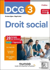 Dcg 3 : Droit Social ; Fiches De Révision (Édition 2026/2027)