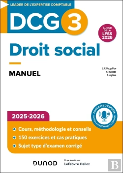 Bertrand.pt - Dcg 3 : Droit Social ; Manuel (Édition 2025/2026)