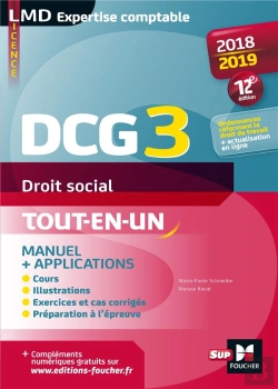Bertrand.pt - Dcg 3 - Droit Social - Manuel Et Applications - 2018-2019 - 12e Edition - Preparation Complete