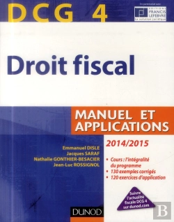 Bertrand.pt - Dcg 4 - Droit Fiscal 2014/2015 - 8e Edition - Manuel Et Applications