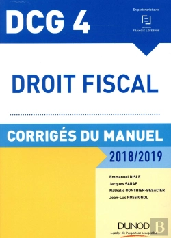 Bertrand.pt - Dcg 4 ; Droit Fiscal (Édition 2018/2019)
