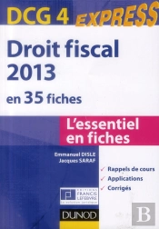 Dcg 4 ; Droit Fiscal En 35 Fiches (5e Édition)
