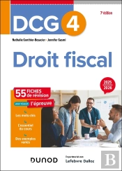 Dcg 4 : Droit Fiscal ; Fiches De Révision (Édition 2025/2026)