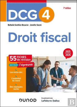 Bertrand.pt - Dcg 4 : Droit Fiscal ; Fiches De Révision (Édition 2025/2026)