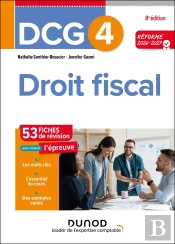 Dcg 4 : Droit Fiscal ; Fiches De Révision (Édition 2026/2027)