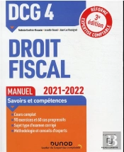 Dcg 4 - Droit Fiscal - T01 - Dcg 4 Droit Fiscal - Manuel - 2021/2022