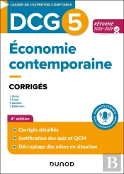 Dcg 5 : Économie Contemporaine ; Corrigés (Édition 2026/2027)