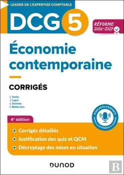 Bertrand.pt - Dcg 5 : Économie Contemporaine ; Corrigés (Édition 2026/2027)