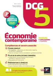 Dcg 5 : Économie Contemporaine ; Manuel + Applications + Corrigés (Édition 2022)
