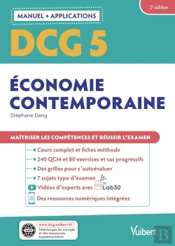 Bertrand.pt - Dcg 5 : Économie Contemporaine ; Manuel Et Applications ; Maîtriser Les Compétences Et Réussir Le Diplôme