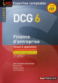 Bertrand.pt - Dcg 6 Finance D'Entreprise 5e Edition