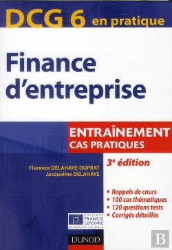Bertrand.pt - Dcg 6 ; Finance D'Entreprise ; Cas Pratiques (3e Édition)