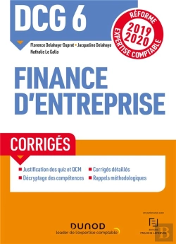 Bertrand.pt - Dcg 6 - Finance D'Entreprise - Corrigés - Réforme Expertise Comptable