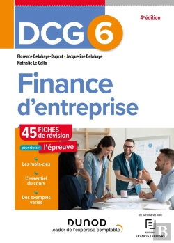 Bertrand.pt - Dcg 6 : Finance D'Entreprise ; Fiches De Révision (Édition 2023/2024)