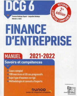 Bertrand.pt - Dcg 6 ; Finance D'Entreprise ; Manuel (2e Édition)