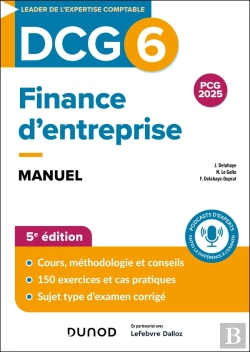 Bertrand.pt - Dcg 6 : Finance D'Entreprise ; Manuel (5e Édition)