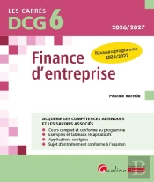 Dcg 6 - Finance D'Entreprise : Nouveau Programme 2026/2027 (14e Édition)