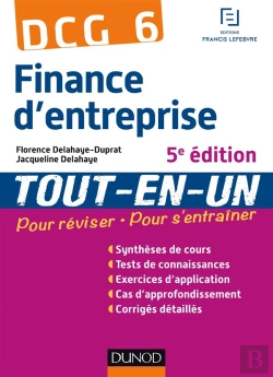 Bertrand.pt - Dcg 6 ; Finance D'Entreprise ; Tout L'Entraînement (5e Édition)