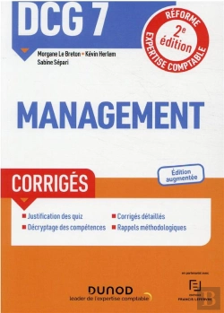 Bertrand.pt - Dcg 7 Management - Corriges - 2e Ed. - Reforme Expertise Comptable