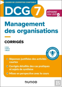 Bertrand.pt - Dcg 7 : Management ; Corrigés (Édition 2026/2027)
