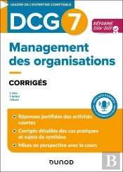 Dcg 7 : Management Des Organisations ; Corrigés (Édition 2026/2027)
