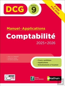 Bertrand.pt - Dcg : Comptabilité ; Épreuve 9 ; Manuel & Applications (Édition 2025/2026)