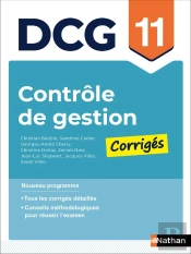 Dcg : Contrôle De Gestion ; Épreuve 11 ; Corrigés