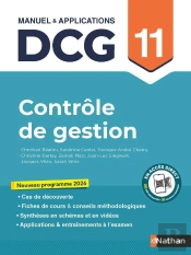 Dcg : Contrôle De Gestion ; Épreuve 11 ; Manuel & Applications (Édition 2026)