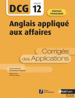 Bertrand.pt - Dcg Épreuve 12 : Anglais Appliqué Aux Affaires : Corrigés Des Applications (Édition 2020)
