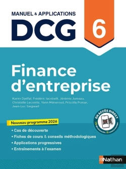 Bertrand.pt - Dcg : Finance D'Entreprise ; Épreuve 6 ; Manuel & Applications (Édition 2026)