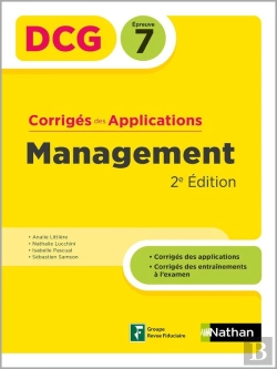 Bertrand.pt - Dcg : Management ; Épreuve 7 ; Corrigés Des Applications (Édition 2024)
