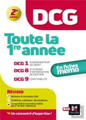 Dcg : Toute La 1ere Annee Du Dcg 1, 8, 9 En Fiches - Revision