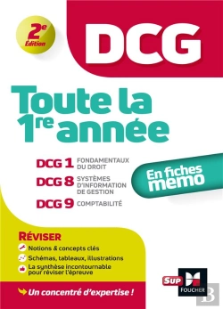 Bertrand.pt - Dcg : Toute La 1ere Annee Du Dcg 1, 8, 9 En Fiches - Revision