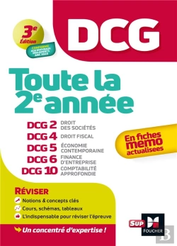 Bertrand.pt - Dcg : Toute La 2e Année Du Dcg 2, 4, 5, 6, 10 En Fiches ; Révision (Édition 2024/2025)