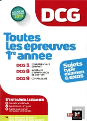 Dcg : Toutes Les Epreuves De 1ere Annee Du Dcg 1, 8, 9 - Sujets Et Exos