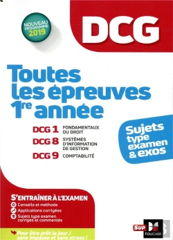 Bertrand.pt - Dcg : Toutes Les Epreuves De 1ere Annee Du Dcg 1, 8, 9 - Sujets Et Exos