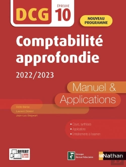 Bertrand.pt - Dcg : Ue10 : Comptabilité Approfondie : Manuel & Applications (Édition 2022)