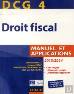 Bertrand.pt - Dcg4 ; Droit Fiscal ; Manuel Et Applications (7e Édition)