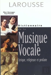 Dcitionnaire De La Musique Vocale