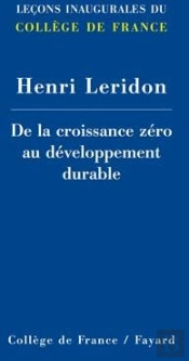 De La Croissance Zéro Au Développement Durable