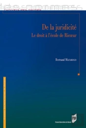 De La Juridicité ; Le Droit À L'École De Ricoeur